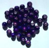 40 6mm Round Dark Purple Miracle Beads